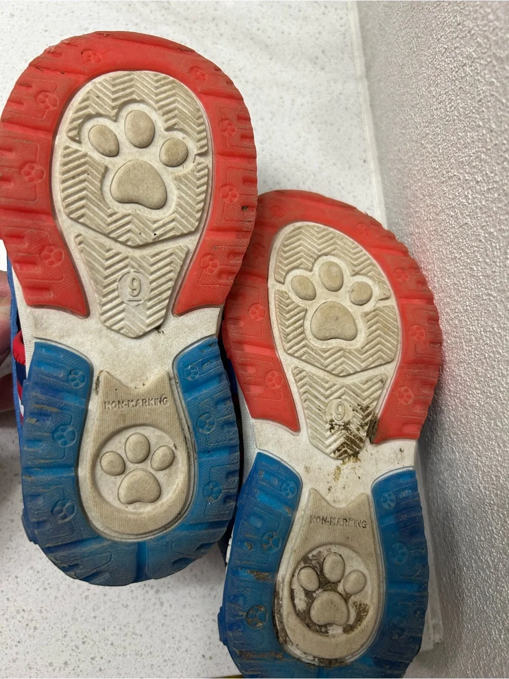 Paw Patrol Blue and Red Character Hook-and-Loop Kids Sandals